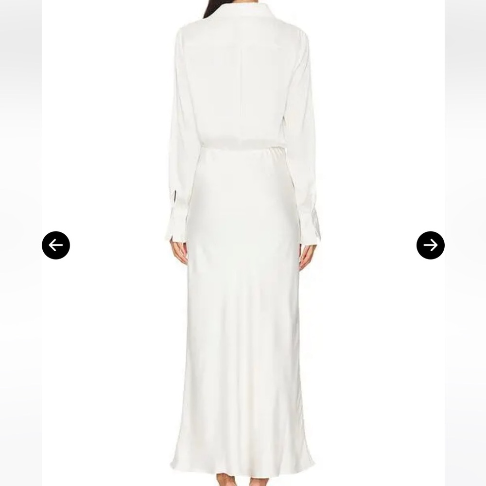Favorite Daughter Take Me Seriously Long Dress-IVORY-Large - Picture 4 of 10